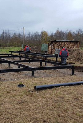 Выезд геодезиста для осмотра и составления проекта свайного поля.