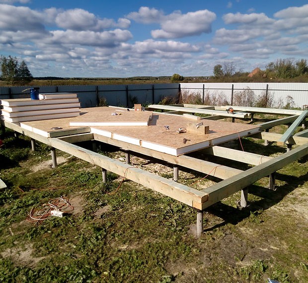 Свайно-винтовой фундамент 6х8 в Ельце