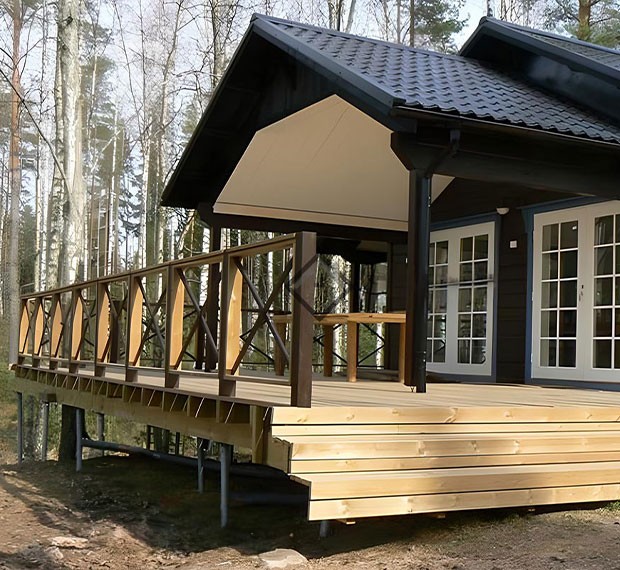 Винтовые сваи для крыльца в Ельце